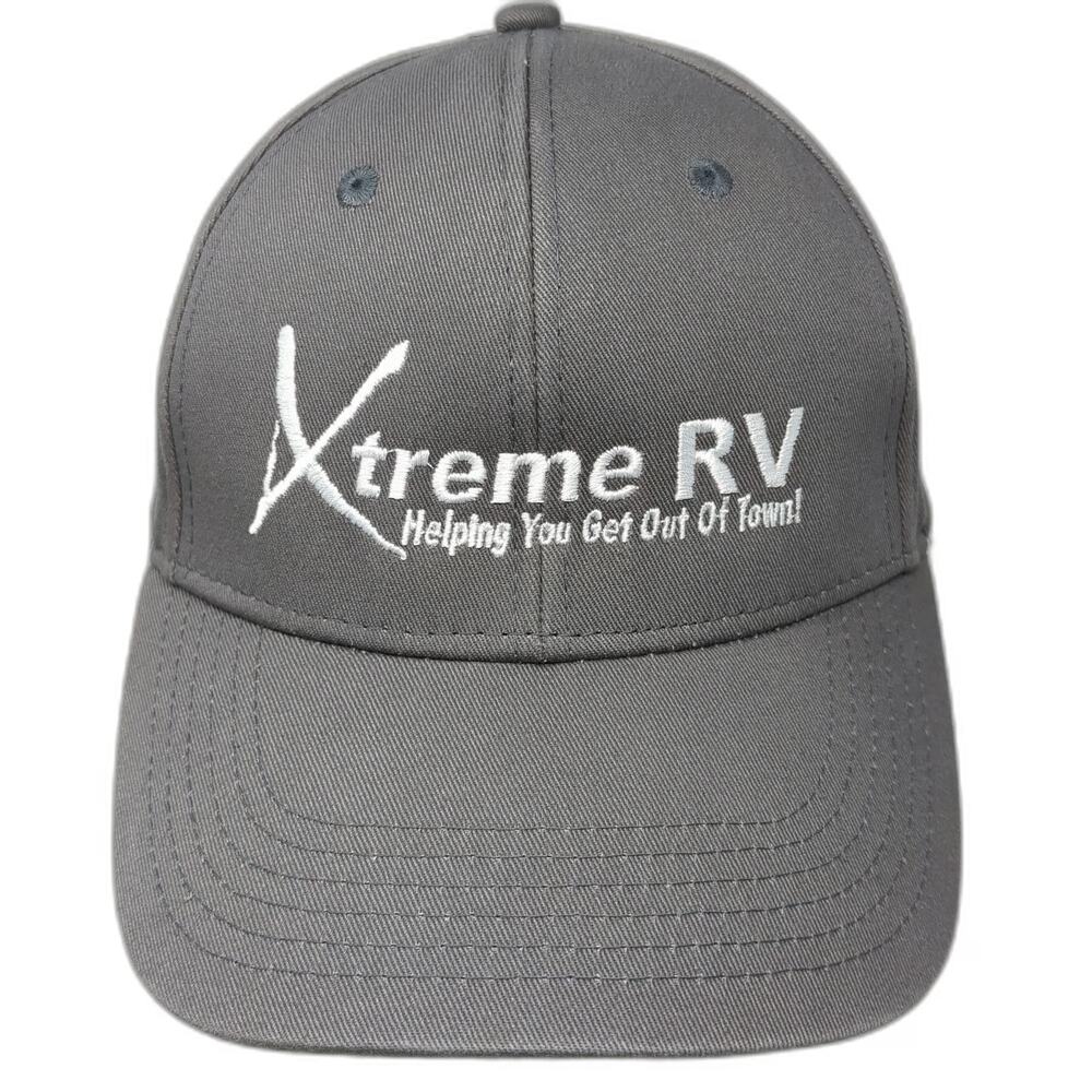 Xtreme RV Gray Baseball Cap One Size Helping You Get Out Of Town Strapback Hat